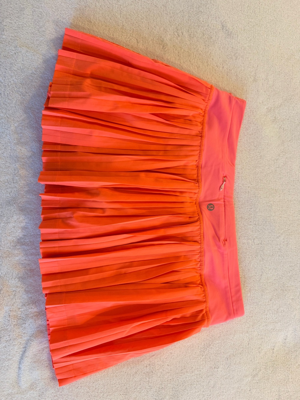 lululemon athletica Neon Coral Pleated Tennis Skirt - Picture 2 of 4